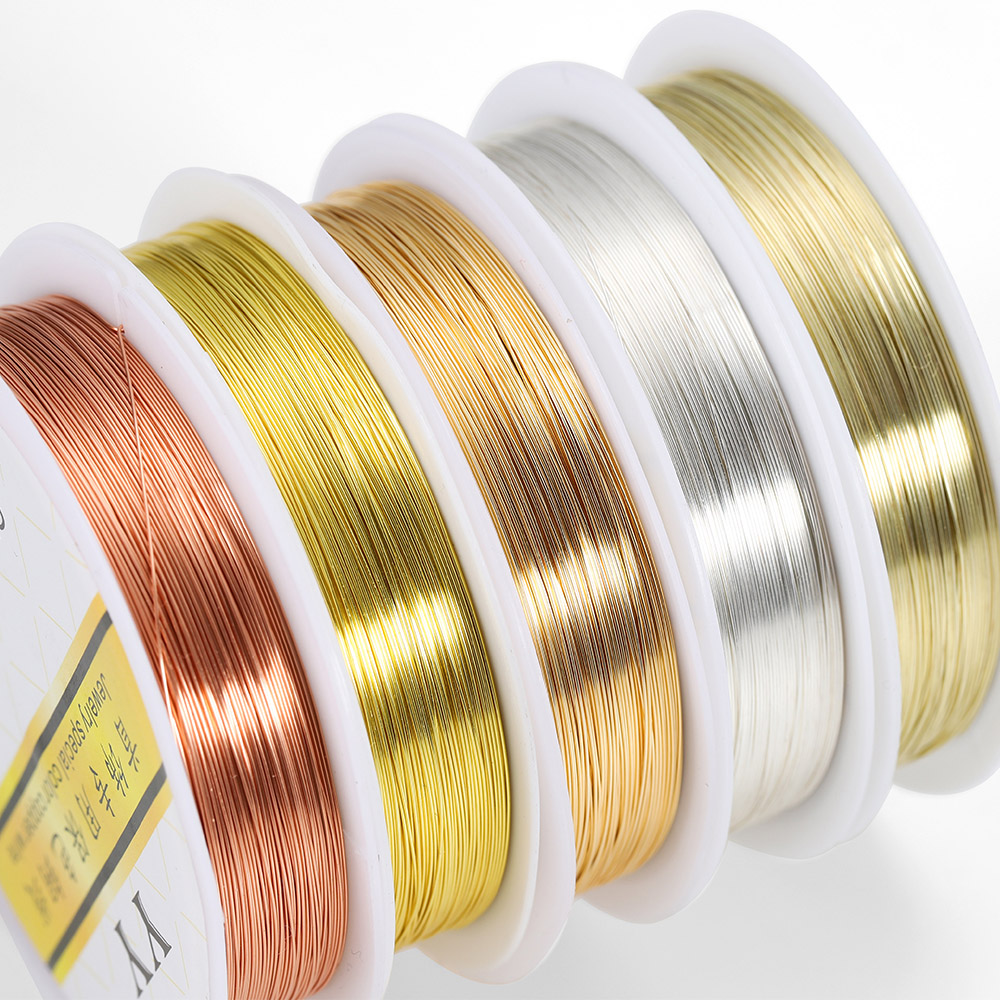 Jewelry Making Gold Wire - 1 рулон медной проволоки золотого цвета