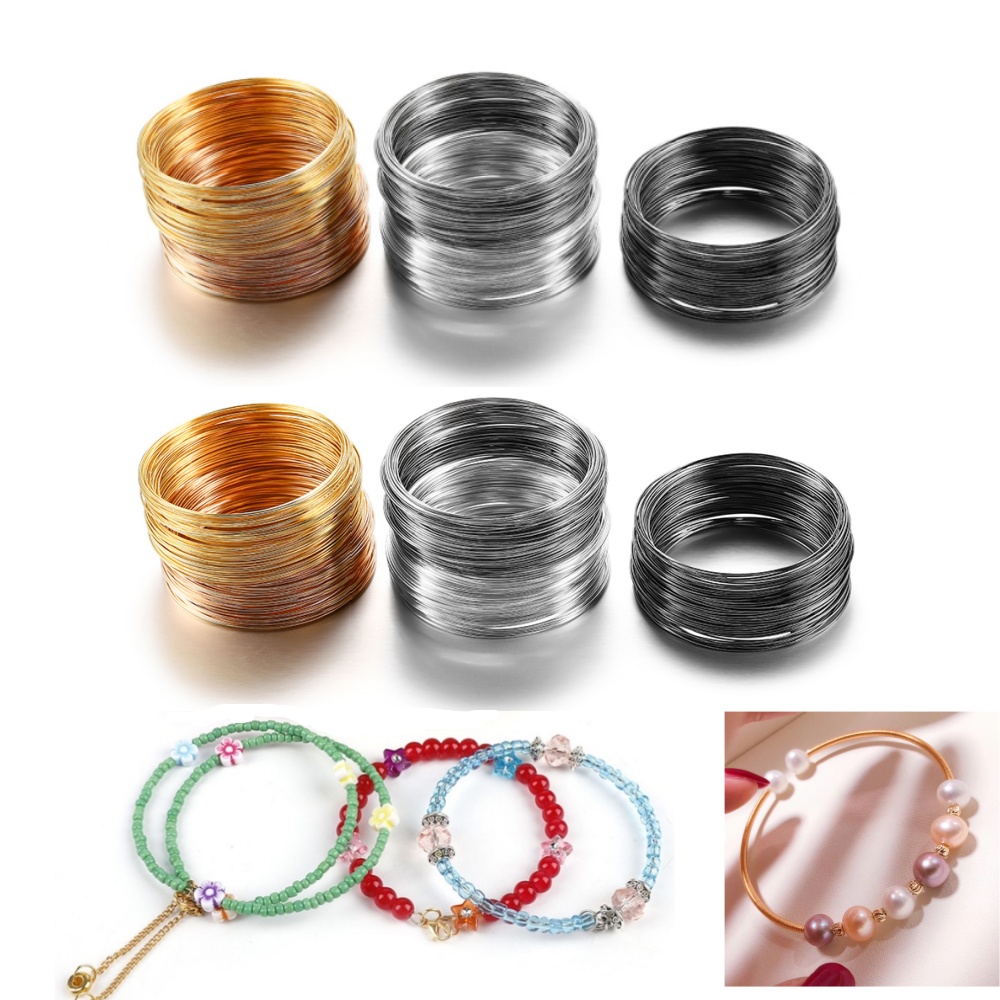 Jewelry Making Gold Wire - 100 петель/лот 0,6 мм, серебро, золото,