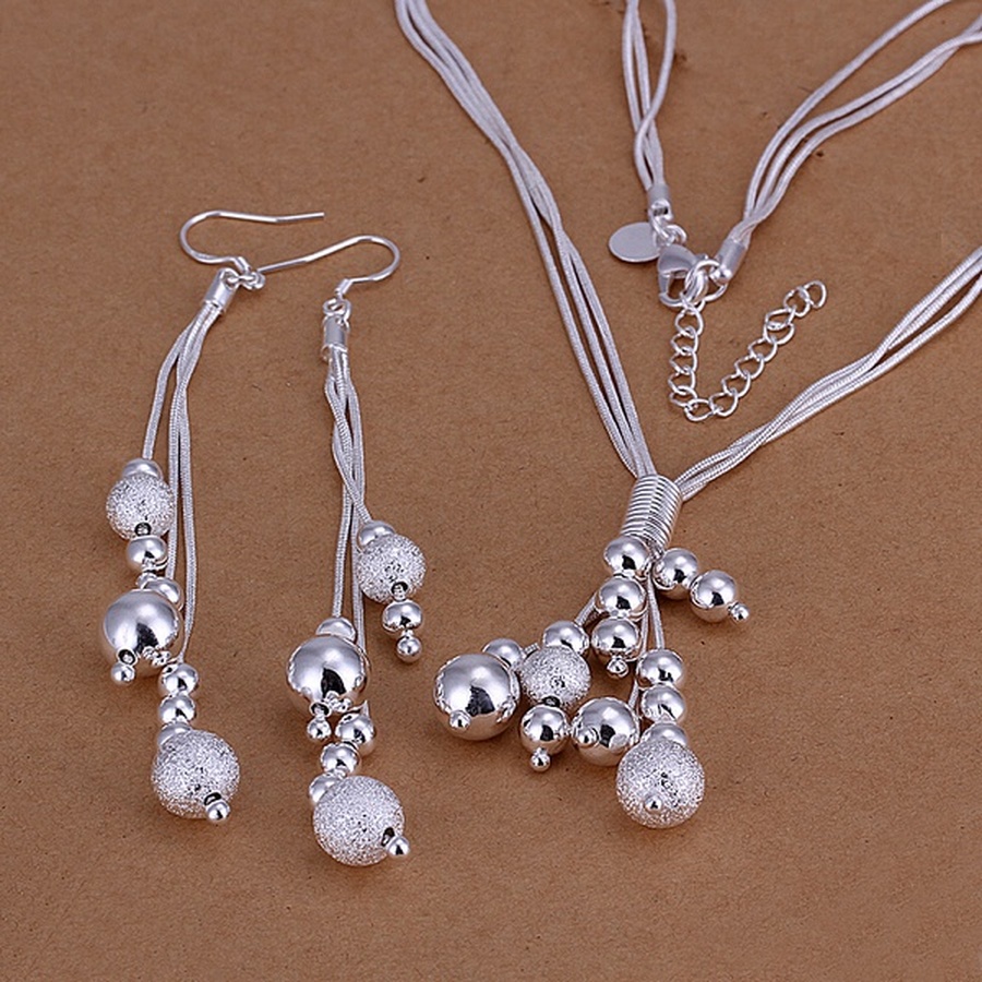 Jewelry Making Kits For Girls - Ожерелье и Серьги серебряного цвета, Модный