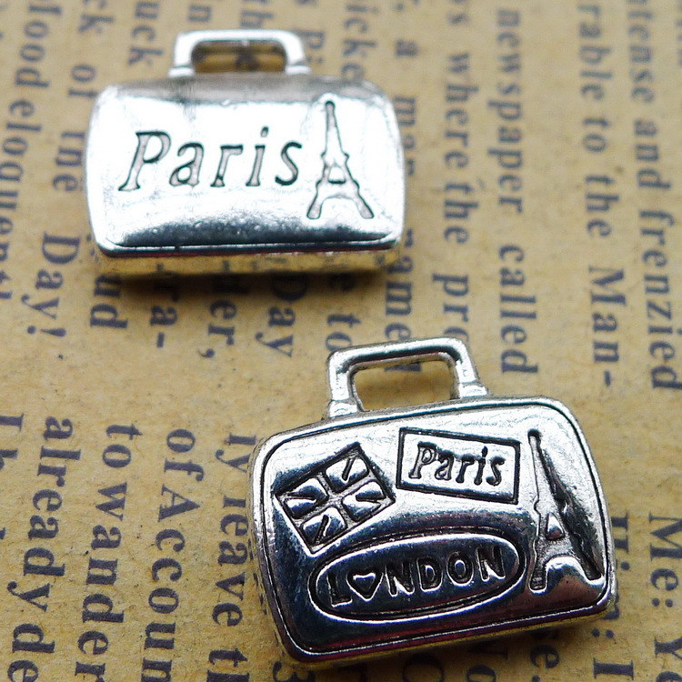 Jewelry Making Paris - 6 шт./лот 14x17 мм Античное серебряное