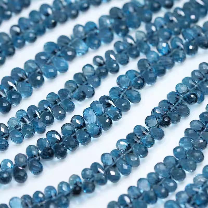 Jewelry Making London - 6A Лондонские синие топазы, граненые 5-7