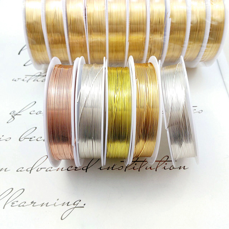 Jewelry Making Gold Wire - Цвет, серебро/золото/розовое золото, цвет медной проволоки,