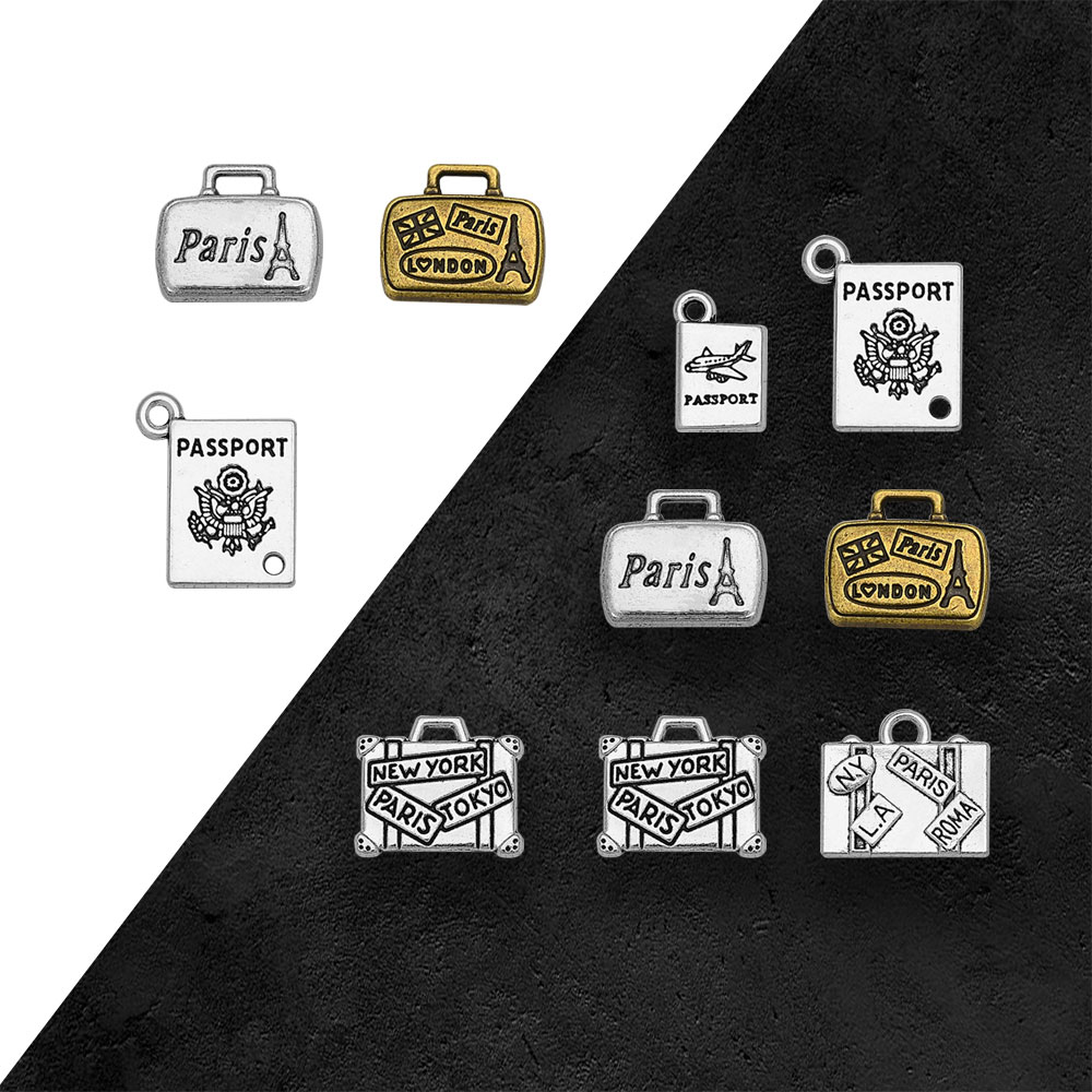 Jewelry Making London - Посеребренные подвески в античном стиле для