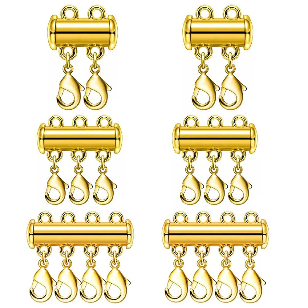 Jewelry Making Kit For Adults - 2 шт., многожильный ожерелье, многослойная пряжка-лобстер,