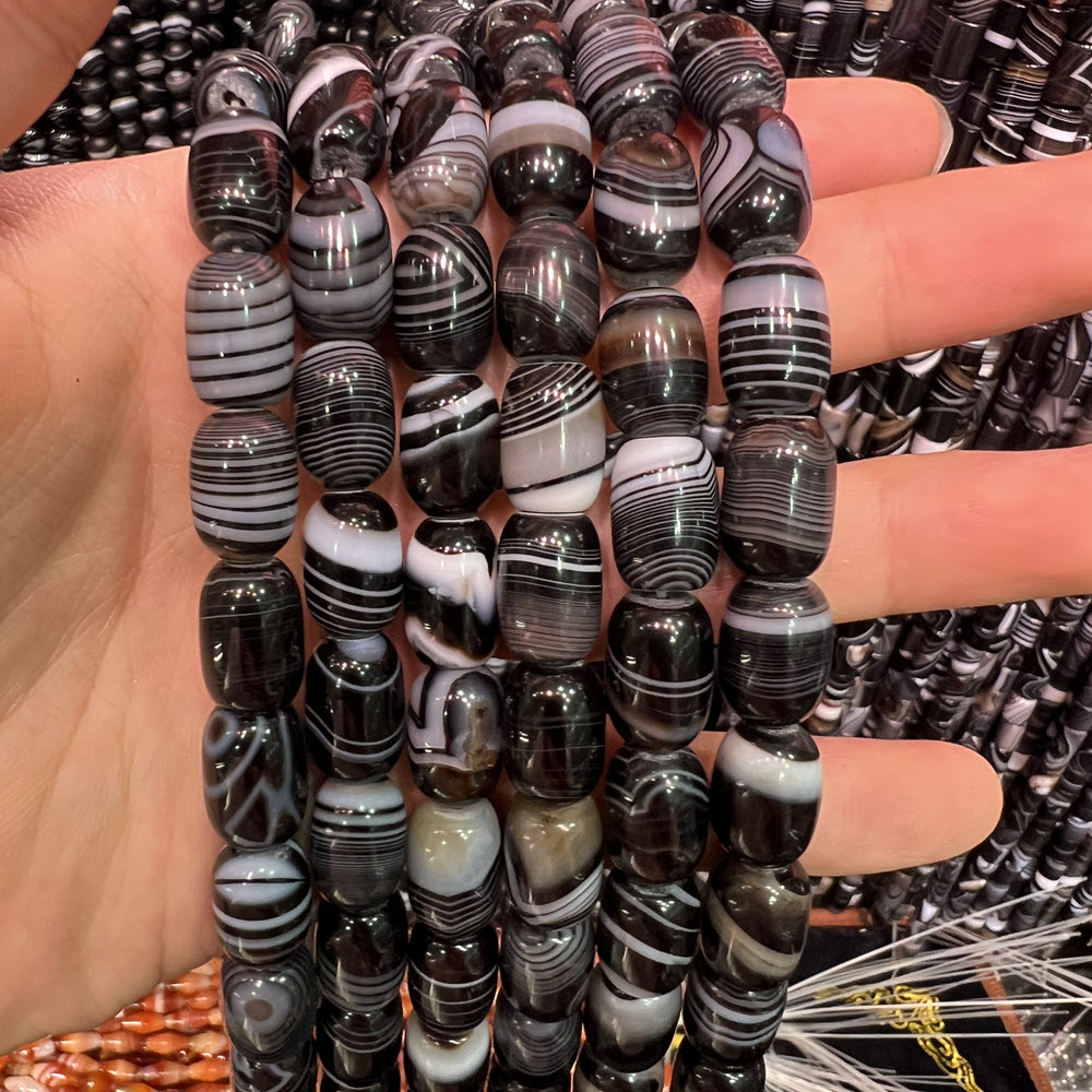 Jewelry Making Store - Натуральный камень, черный агат, камень 8x12
