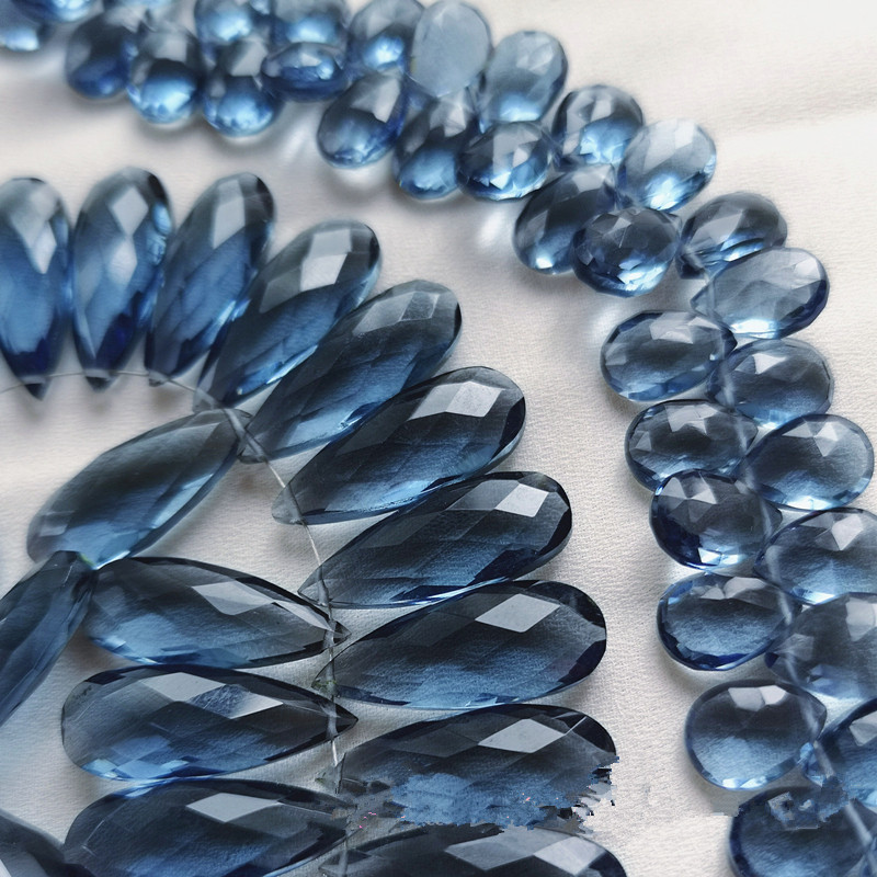 Jewelry Making London - 2 штуки рассыпных бусин из кварца