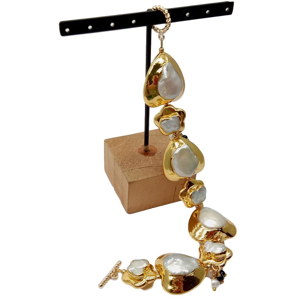 Браслет YYGEM из натурального  – обзор и цена Toggle Clasp Gold