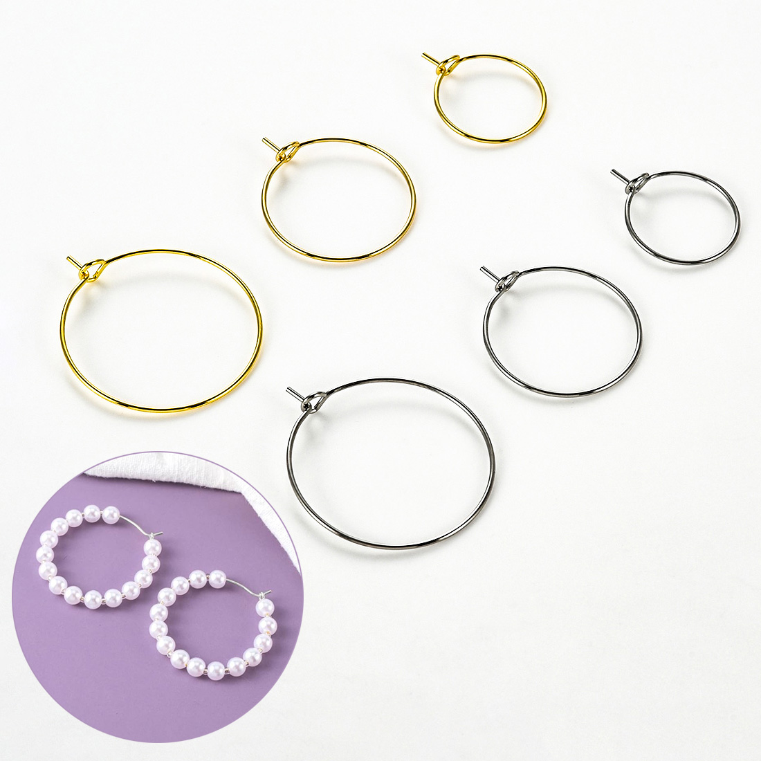 20 шт., круглые серьги из нерж – обзор и цена Jewelry Making Gold Wire