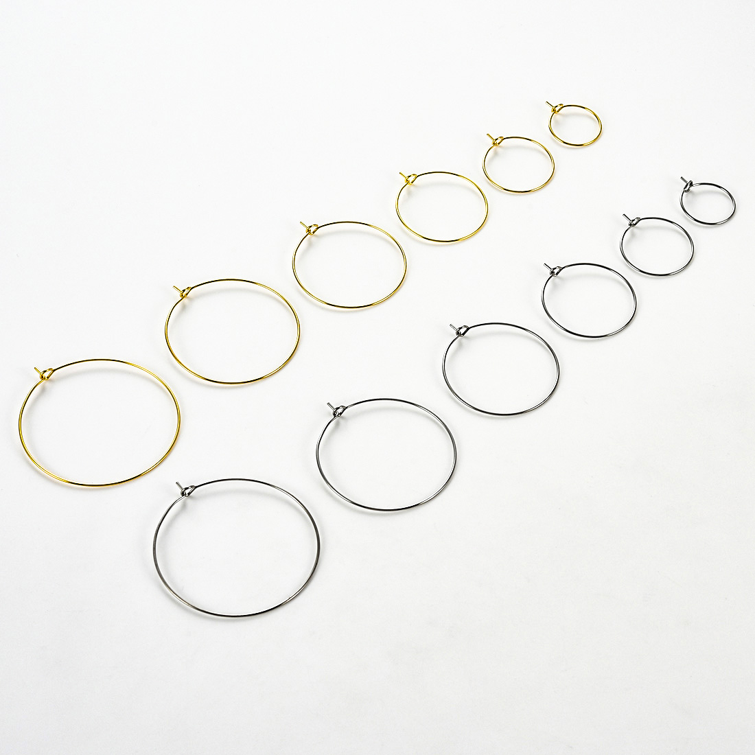 20 шт., круглые серьги из нерж – обзор и цена Jewelry Making Gold Wire