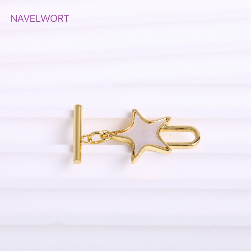 Модные застежки-пентаграммы из – обзор и цена Toggle Clasp Gold
