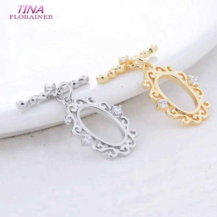 Латунные застежки с покрытием  – обзор и цена Toggle Clasp Gold