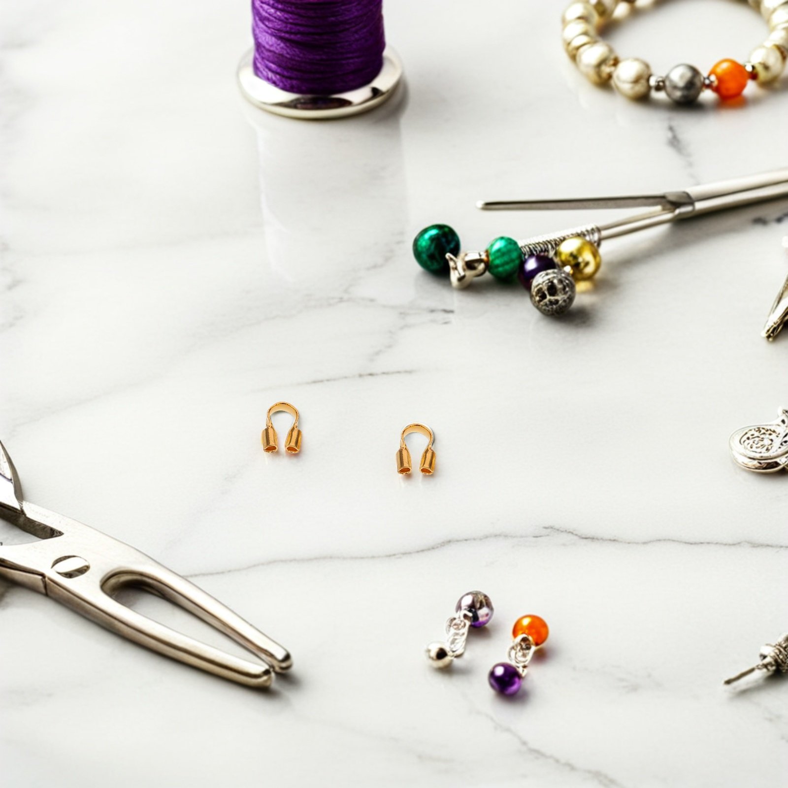500 шт. U-образных защитных ко – обзор и цена Jewelry Making Thread