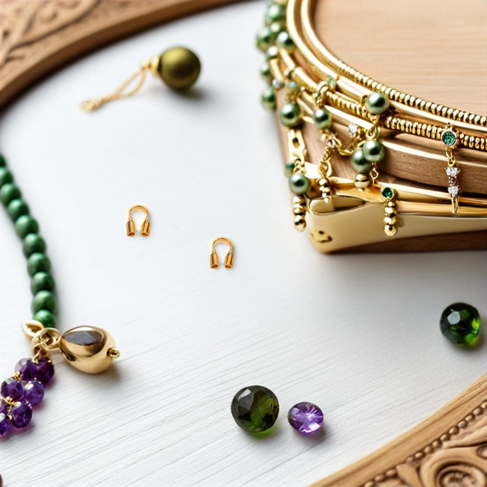500 шт. U-образных защитных ко – обзор и цена Jewelry Making Thread