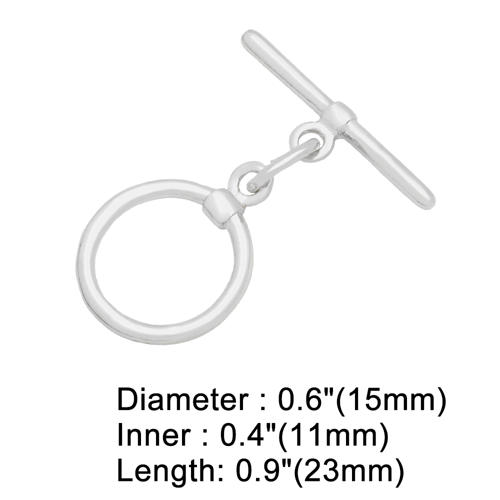 OCESRIO модные круглые застежк – обзор и цена Toggle Clasp Gold