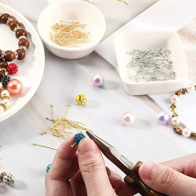 100 шт., шариковые булавки из  – обзор и цена Jewelry Making Gold Wire